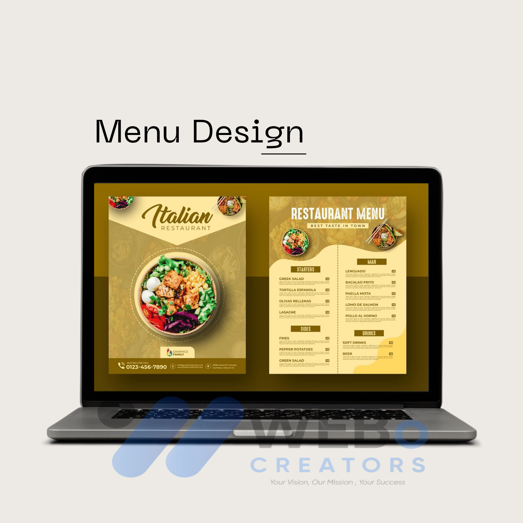 Menu Design Version 1